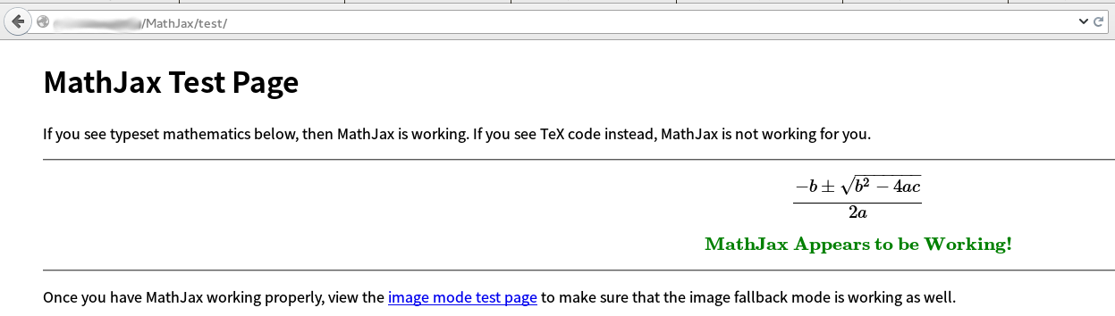 MathJax测试界面